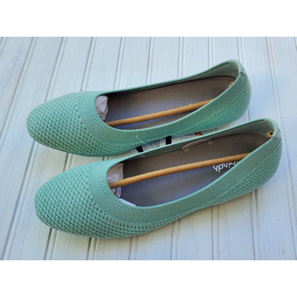 Allbirds Tree Breezers Flats Women 7 Mint Green Knit Slip On Eco Friendly Casual